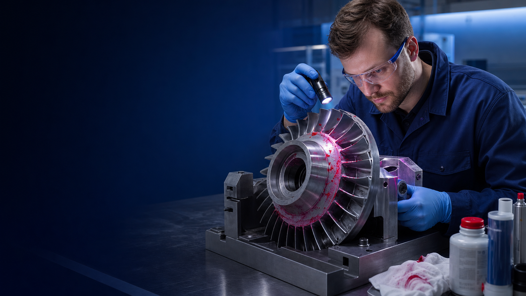 Liquid penetrant testing service